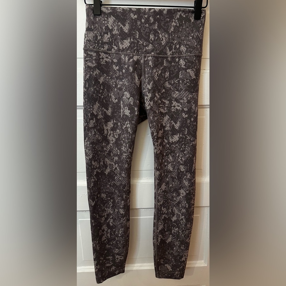 Lululemon Wunder Train High-Rise Tight 25" Hideaway Camo Lunar Rock Multi Sz 6 - Picture 2 of 6